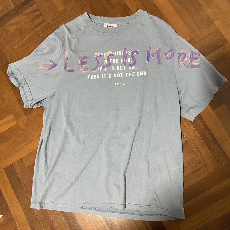 ส่งต่อ S.V.S.S. เสื้อยืดโอเวอร์ไซซ์ oversized T-shirt สีเทาจาก SVSS project
