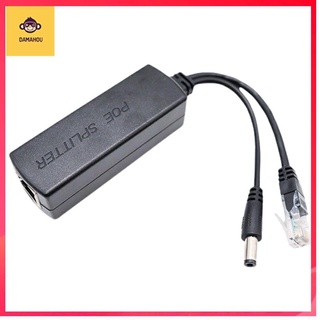 Active Poe Splitter 12V 2A เอาท์พุท Ieee 802.3af/at Splitter 10/100Mbps พลังงานไฟฟ้าขนาดมาตรฐาน