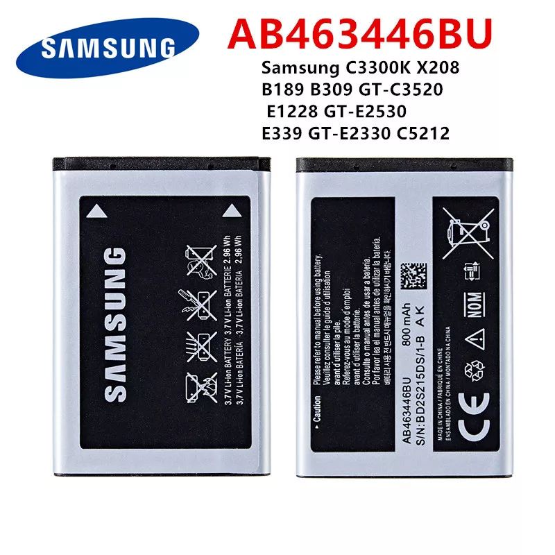 แบตAB463446BU AB043446BE AB553446BU แบตเตอรี่ Samsung C3300K X208 B189 B309 GT-C3520 E1228 GT-E2530 