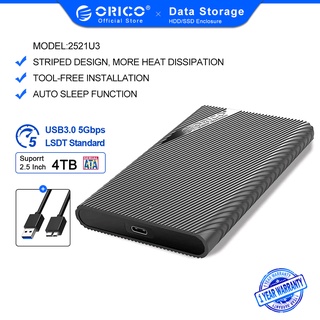 ORICO ฮาร์ดไดรฟ์ภายนอก SATA 3.0 เชื่อมต่อ USB3.0 แปลง Hdd Satahdd และ Ssd ขนาด 2.5 นิ้ว (2521U3)