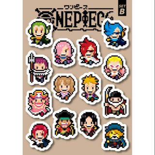 แม่เหล็กชุด. ONE PIECE PIXEL MAGNET วันพีช DICUT B