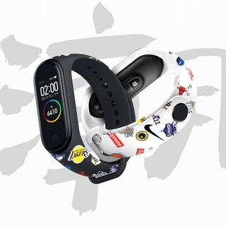 สายรัดข้อมือลายพรางสําหรับ Mi Band 3 / 4 / 5 Strap Mi Band 3 / 4 / 5