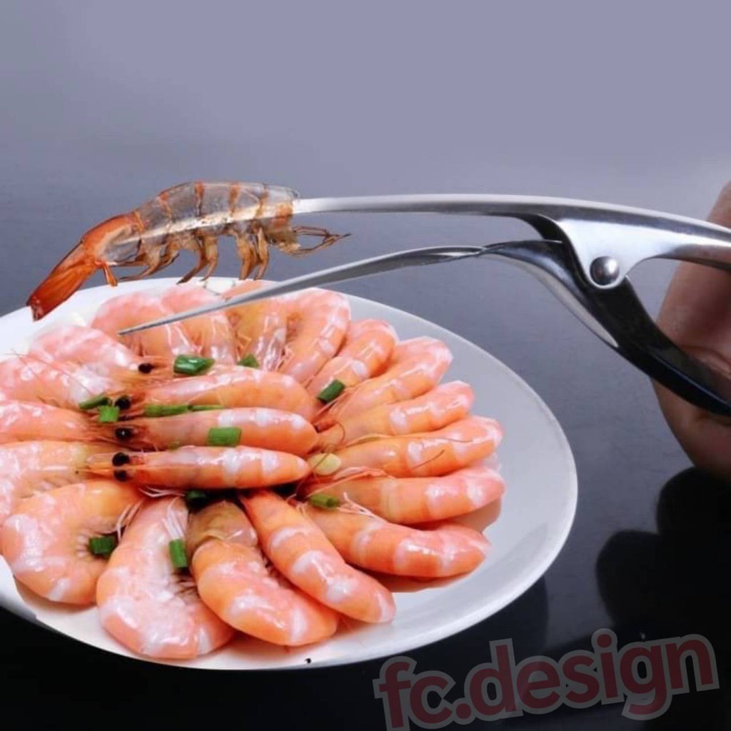 🦐ที่แกะกุ้ง ที่แกะกั้ง คีมแกะเปลือกกุ้งสแตนเลส Stainless Steel Shrimp Peeler🦐 #B-0021