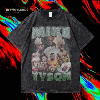 เสื้อยืดผ้าฝ้าย เสื้อยืด โอเวอร์ไซซ์ โอเวอร์ไซซ์ MIKE TYSON SUPERIOR VINTAGE TEE