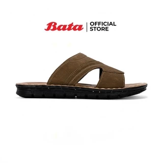 Bata บาจา รองเท้าแตะแบบสวม ใส่ง่ายน้ำหนักเบา ดีไซน์เรียบหรู รองรับน้ำหนักเท้าได้ดี สำหรับผู้ชาย สีน้ำตาล รหัส 8614105
