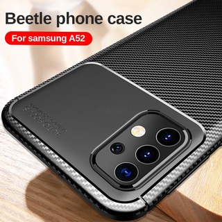 For Samsung Galaxy A53 A73 A33 A23 A13 5G Case Bumper Silicone Slim Carbon Fiber Back Cover On Samsun A53 Shockproof Shell