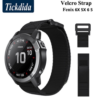 สายนาฬิกาข้อมือไนล่อน สําหรับ Garmin Fenix 6X 5X Fenix 6 5 Plus Pro Sports Strap 22 มม. 26 มม. Forerunner 935 945