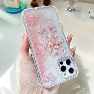พร้อมส่งในไทย💖เคสสำหรับ iPhone Case เคสไอโฟน ตู้น้ำหมีเชอร์รี่เมย์ กากเพชรเขย่าได้ ไหลได้ เคสตู้น้ำ 7plus-13Promax