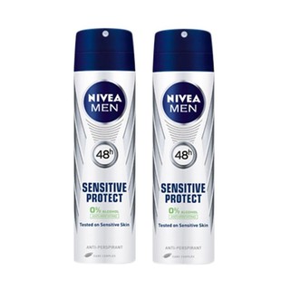 สเปร์ยระงับกลิ่นกาย นีเวีย ซิลเวอร์ โพรเทค ขนาด 150 มล. Nivea Silver Protect x 2 ขวด