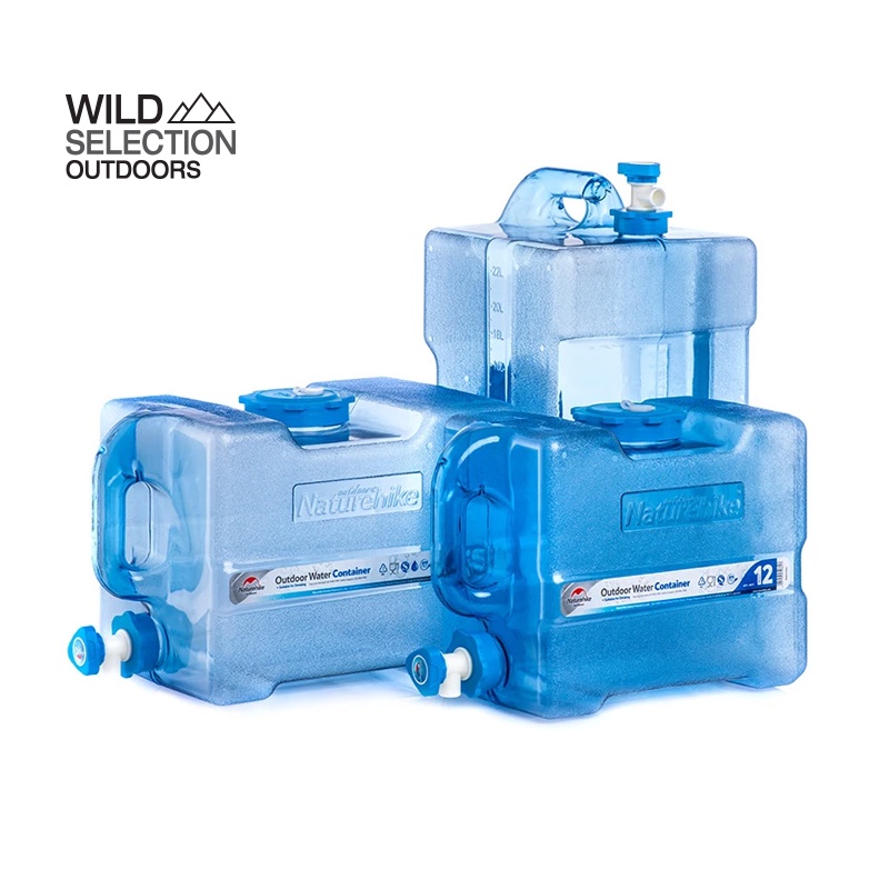 Naturehike Thailand ถังเก็บน้ำ ถังน้ำพกพา ถังน้ำ ตั้งแคมป์ PC Water Bucket 12L 19L 24L NH18S012-T NH