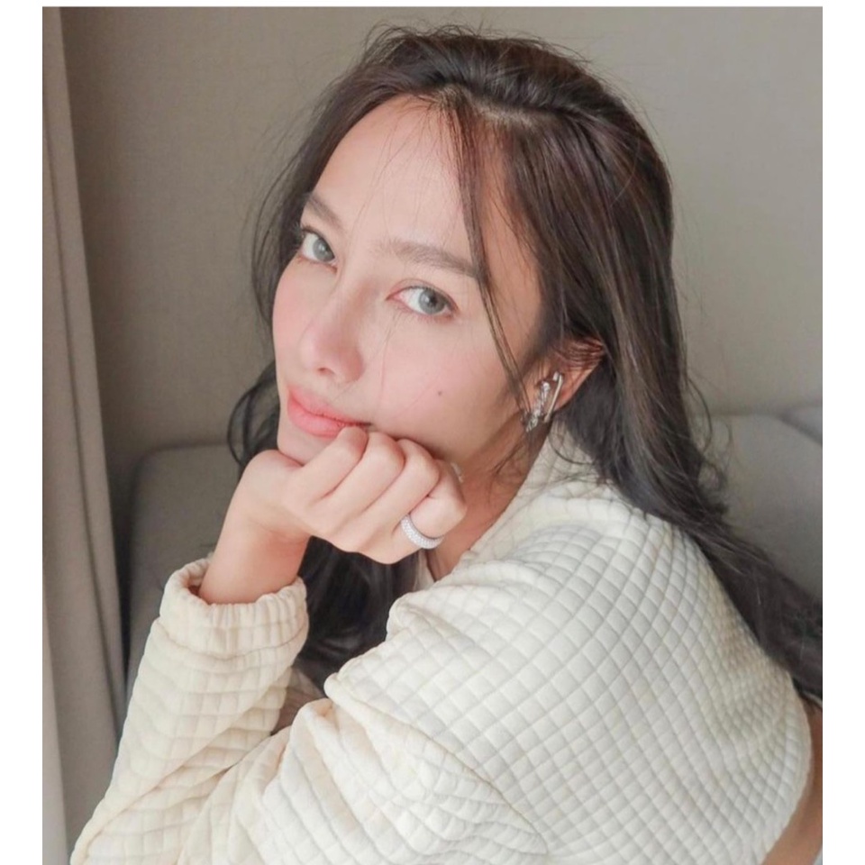 Swan حلق Olivia فضة حقيقية بالزركون — ذهبي — صورة 6