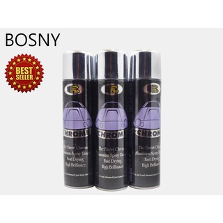 🔥ลด 50% ใส่โค้ด INCLZ44🔥 สีสเปรย์โครเมียมบอสนี่ Bosny ขนาด 225 g.