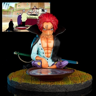 โมเดลวันพีช Red-Haired Shanks (Talk with Whitebeard Ver.) GK Figure Four Emperors One Piece Red Hair Pirates Captain Drinks PVC Figure OnePiece Gol D. Rogers Pirates Blackbeard โมเดล วันพีซ ช่วงเวลาสำคัญ