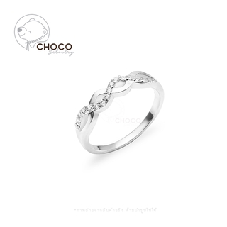 New! (Silver925) แหวนเงินแท้ เพชรCZ แหวนเพชร Sterling Silver Ring