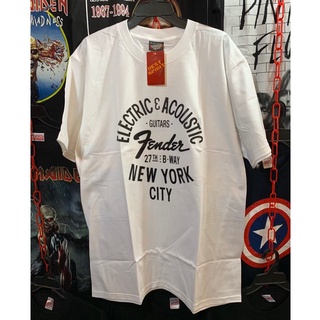 Fender NY เสื้อ FENDER NEW YORK เสื้อวง เสื้อยืด เฟนเดอร์ นิวยอร์ค เสื้อวินเทจ