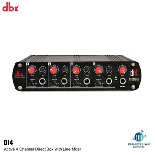 DBX DI4 Active 4 Channel Direct Box with Line Mixer กล่องปรับระดับสัญญาณเสียง (ไดเร็ก บอกซ์) 4 ชาแนล