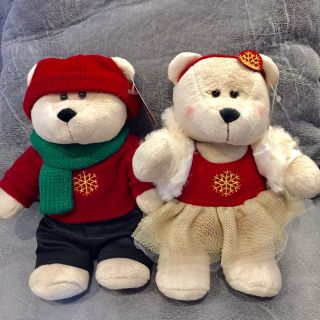 Starbucks Bearista Christmas Boy&amp;Girl (2014)