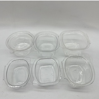 ถ้วยน้ำจิ้ม พลาสติก ฝาปิด 1oz 1.5oz 2oz  3oz 50ใบ