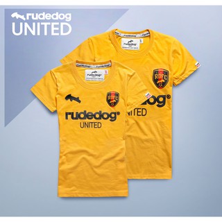 rudedog เสื้อยืด รุ่น United หลากสี คอกลม ลายสกรีน ผ้าฝ้าย cotton นุ่มนุ่ม ไซส์ M XL