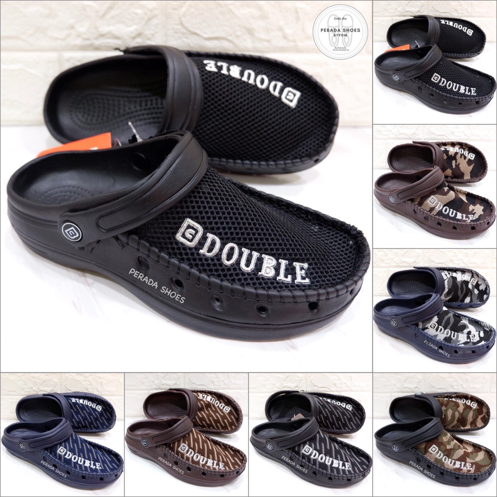 sale 99 บาท รองเท้าหัวโต รองเท้าหัวโตผู้ชาย พร้อมส่ง สีพื้น / ลายทูโทน ไซส์ 40-45 คละสี