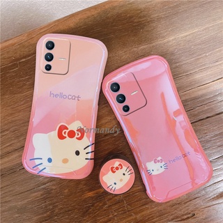 ขายดี เคสโทรศัพท์มือถือ ซิลิโคนนิ่ม ลายการ์ตูนเฮลโลคิตตี้น่ารัก สําหรับ VIVO V23 X70 Pro 5G 2022