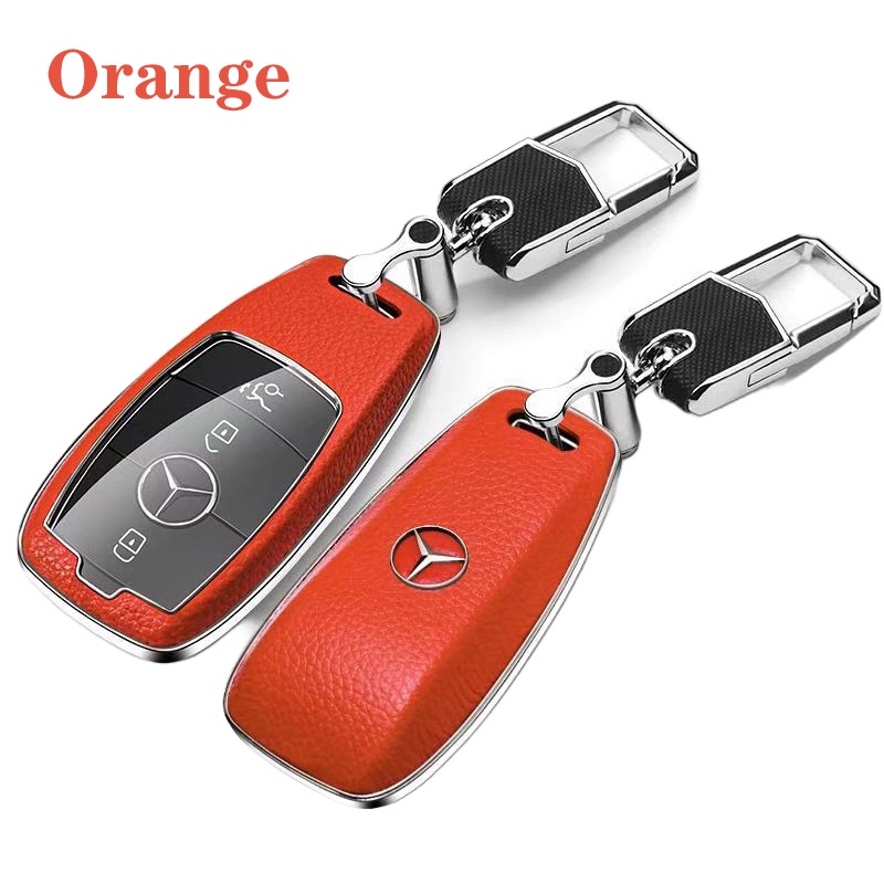 Zobig เคสกุญแจรีโมทรถยนต์ แบบหนัง สําหรับ Mercedes Benz S E-Class A200 GLC AMG GLK CL SL - รูปที่ 7