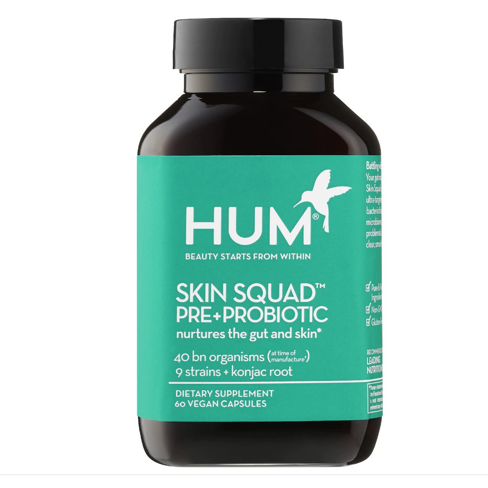 HUM nutrition SKIN SQUAD PRE+PROBIOTIC 60 Vegen Capsules