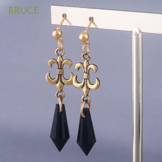 BRUCE Temperament Sailor Moon Earring Gift Fashion Jewelry Anime Clip Earring Creative Black Crystal Female Personality Girl Cosplay Women Drop Earring/Multicolor