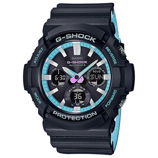 นาฬิกา Casio G-Shock Special Pearl Blue Neon Accent Color series รุ่น GAS-100PC-1A ของแท้ รับประกัน1ปี