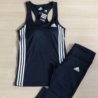 ชุดออกกำลังกาย ผู้หญิง Set Adidas ชุดออกกำลังกายแท้ ส่งฟรี