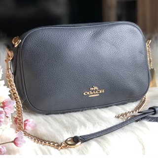 Coach Isla Chain Pebble Leather Crossbody