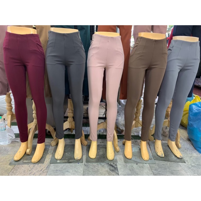 🔥กางเกงผ้าโรเชฟ ขายาว 39-40นิ้ว ซิปข้าง กระเป๋าคว้าน เอวสูงเก็บพุง   ทรงสวยเข้ารูป จะใส่เที่ยวก็ดี ใส่ทำงานก็สวย