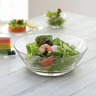 AMORN - (Ocean) P01825 Salad Bowl [1กล่อง(3ใบ)]- ชามโซโนม่า ชามดินเนอร์เเวร์ ชามโอเชี่ยนกลาส 10 นิ้ว Salad Bowl 10"