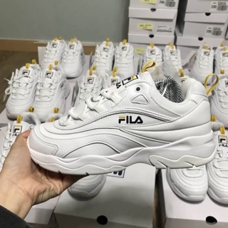 รองเท้า Fila สีขาวเหลือง สีใหม่ล่าสุด ของแท้