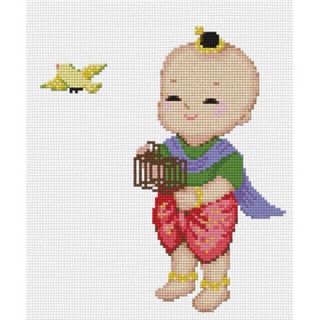 ปล่อยนก (TC-05) ชุดปักครอสติช ภิญญ์ ,Cross Stitch Kit Pinn (Pre Order)