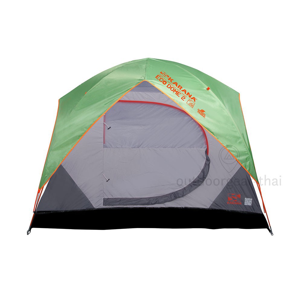 กางง่าย KARANA Tent Eome 2#Green คาราน่าเต็นท์ อีโค้โดม 2(สีเขียว) สำหรับ1-2 คนนอน ลดกระหน่ำ