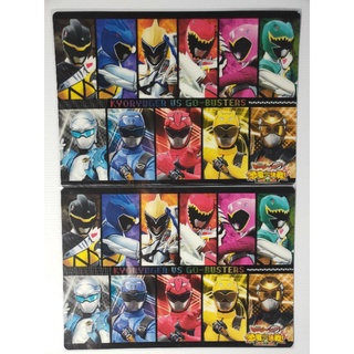 แผ่นรองเขียนอนิเมะ KYORYUGER US GO-BUSTERS (18×25.5cm.)