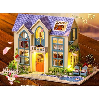 โมเดลบ้านตุ๊กตาจิ๋ว โมเดลบ้านใหญ่ romantic garden cottage