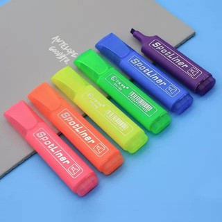 ปากกาเน้นข้อความ ปากกาไฮไลท์ แห้งเร็ว มีหลายสี#H034