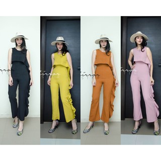 ZeN EnGaWa RuFFLed TaiL JuMPSUiT