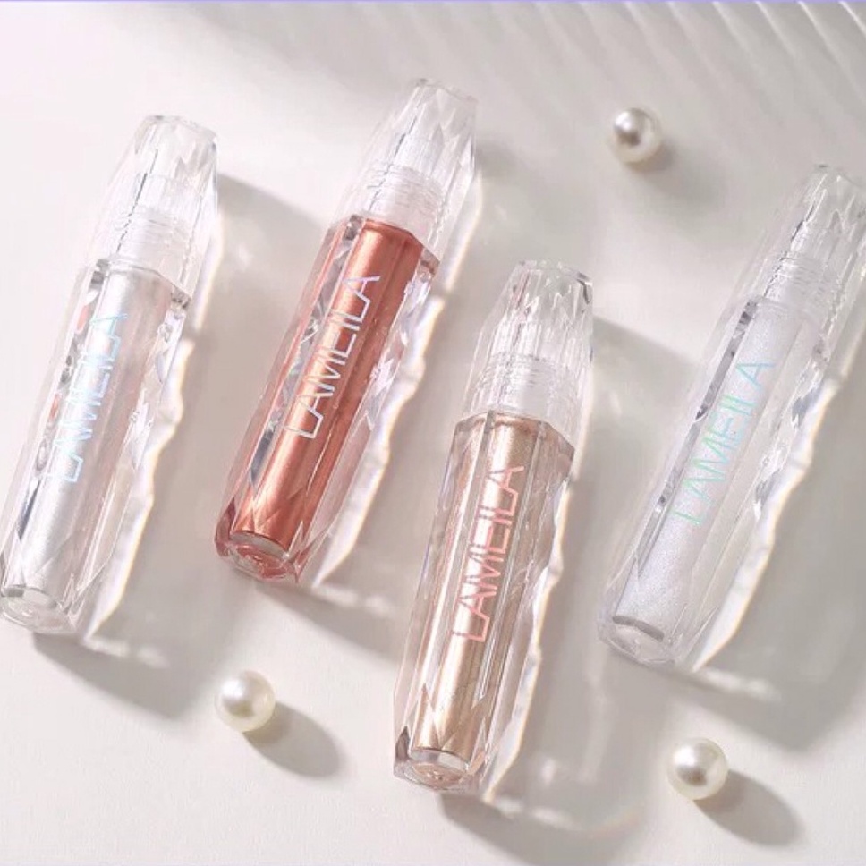 lameila 1045 อายแชโดว์เนื้อเจลลิควิด กลิสเตอร์เนื้อเจล ประกายชิมเมอร์ กลิตเตอร์วิ้งๆประกายมุก ติดทน กันน้ำ กันเหงื่อ