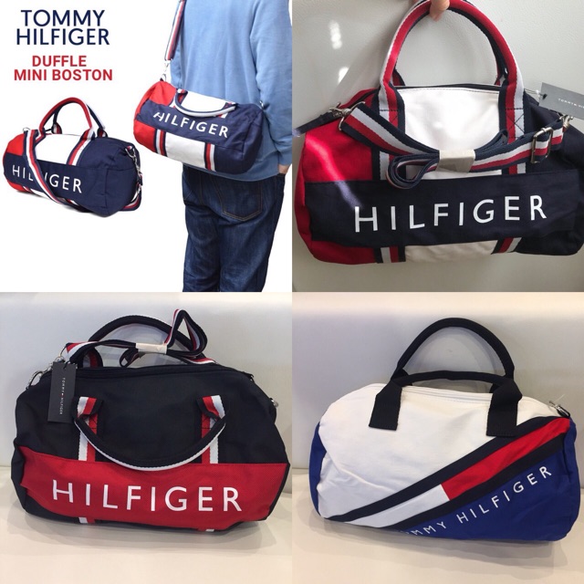 tommy hilfiger pink duffle bag