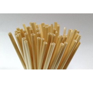 หลอดดูดกาแฟร้อนจากลำต้นข้าวสาลี ยาวxกว้าง 12.5 cm X 2-3 mm