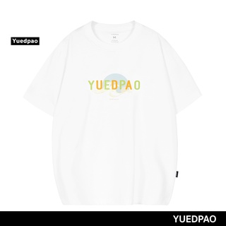 ค่าสัมบูรณ์Yuedpao ยอดขาย No.1 รับประกันไม่ย้วย 2 ปี ผ้านุ่ม เสื้อยืดเปล่า เสื้อยืด Oversize  White tsunami coiorful pri