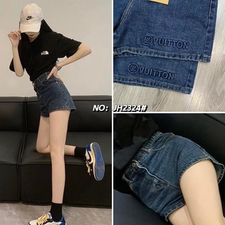 (SALE) JH2324# กางเกงยีนขาสั้นเอวสูง Jeans house