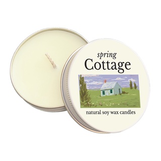 Summerstuff.marine - Spring cottage soy wax candles (60g.) เทียนหอม กลิ่น cedar+wood ฟิลฤดูใบไม้ผลิ ของขวัญ