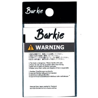 ตะขอ เบ็ด จินุ Barkie Chinu Titanium เคลือบไทเทเนียม เงี่ยงเล็ก ก้นแบน สีเทา