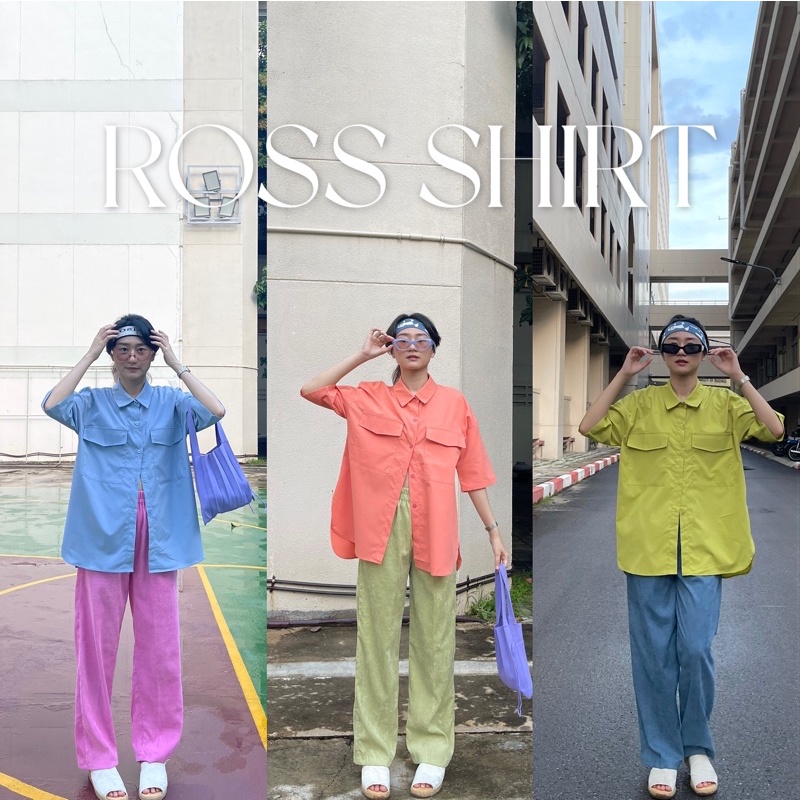 ENDOFMARCH | ROSS SHIRT เสื้อเชิ้ตแขนสั้นทรง Oversized