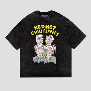 เสื้อยืด ขนาดใหญ่ พิมพ์ลายพริก Redhot Peppers