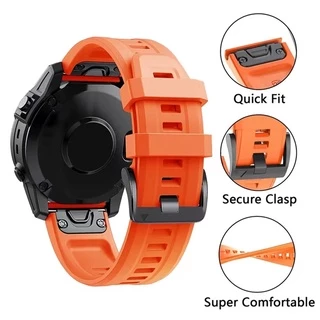 สายซิลิโคน 26mm 22mm.สร้อยข้อมือสําหรับ Garmin Fenix 8 51mm 47mm /7X / 6 / 5X Plus / Fenix3 hr / Forerunner 935 945 955 965